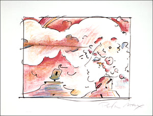 Lady Against Clouds