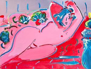 Reclining In Red