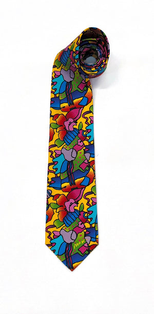 'Sea Flora' Vintage Necktie